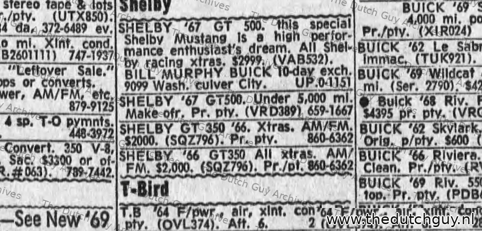 Classified, 20 February 1969, VRD389