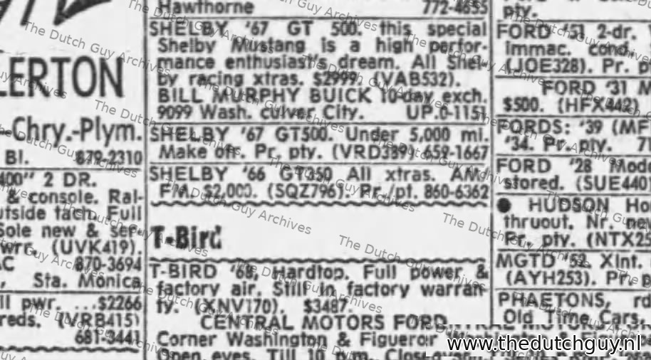 Classified, 22 February 1969, VRD389