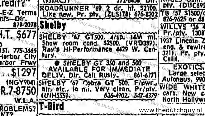 Classified, 14 November 1970, VRD389