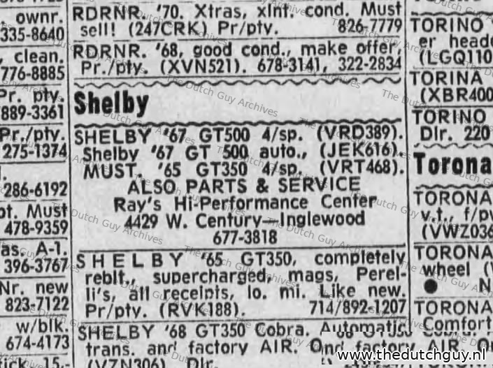 Classified, 6 March 1971, VRD389