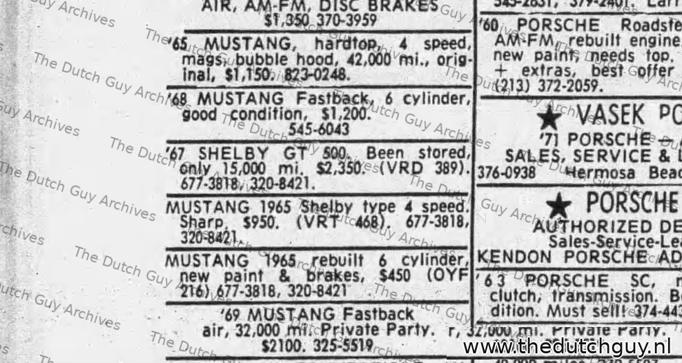 Classified, 10 October 1971, VRD389